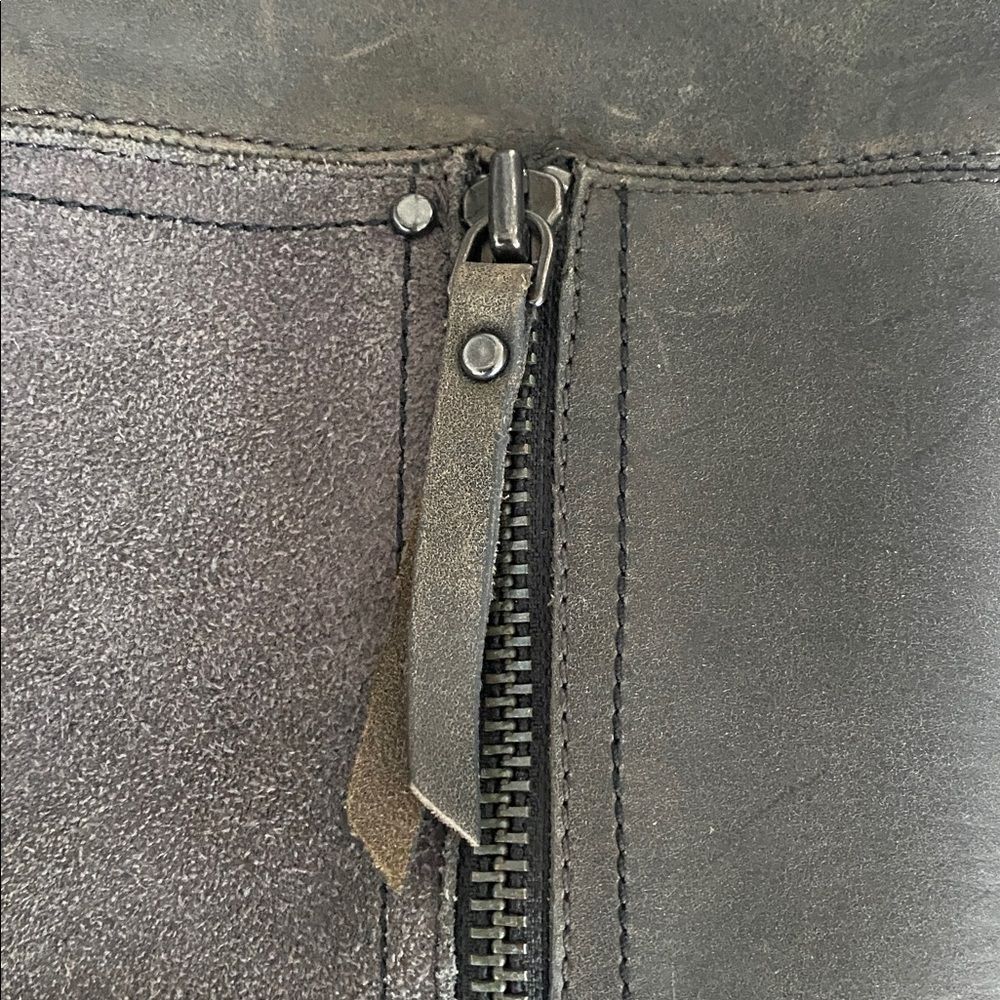 Sorel Women's Addington Gray Distressed Leather Knee High Boots Size 6 NWOT Moto - Picture 4 of 11